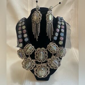 Betsey Johnson Prom Party set necklace and earrings